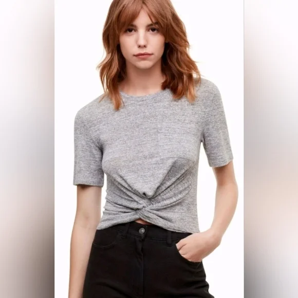 Wildfred Free Grey Twist Tee Shirt Sz Xs - Picture 1 of 9